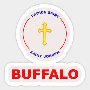 BUFFALO PATRON SAINT Sticker